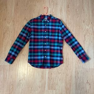 Multi Colored Checkered Button Down Shirt